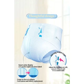 【ซึมเร็วสุด!！】ผ้าอ้อมผู้ใหญ่ Aikerrsu ใช้ได้ทั้งชายหญิง ปลี่ยนง่าย M/L/XL(10 ชิ้น/1 Pack) adult diapers ผ้าอ้อมแบบเทป