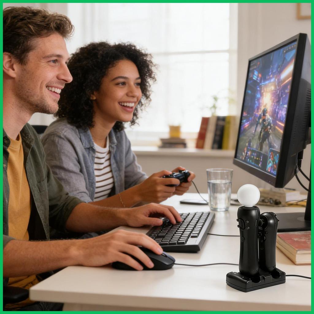 สําหรับ PS3move/PS3 Controller Charger Station Double Controller แท่นชาร์จระยะไกลสถานีชาร์จสําหรับ m