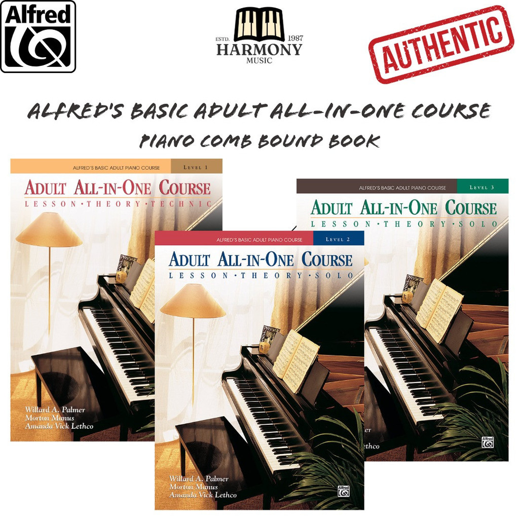 ALFRED Basic Adult All in One Course Piano Comb Bound Book