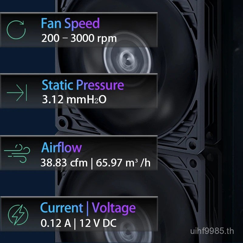 ARCTIC P9 PWM PST Black Fan,พัดลม PWM 92 มม. พร้อมตัวแยกสาย,เพิ่มประสิทธิภาพสําหรับแรงดันแบบคงที่, 2