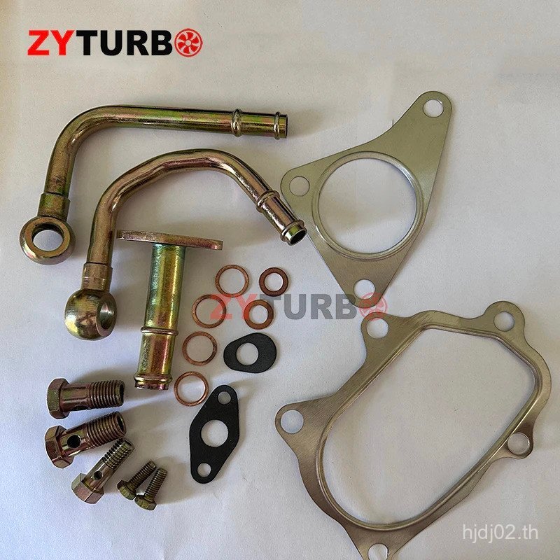 Turbo ท่อน้ําสายปะเก็นชุดสําหรับ SUBARU EJ20 EJ25 TD04 TD05 TD06 กระชับ RGVH