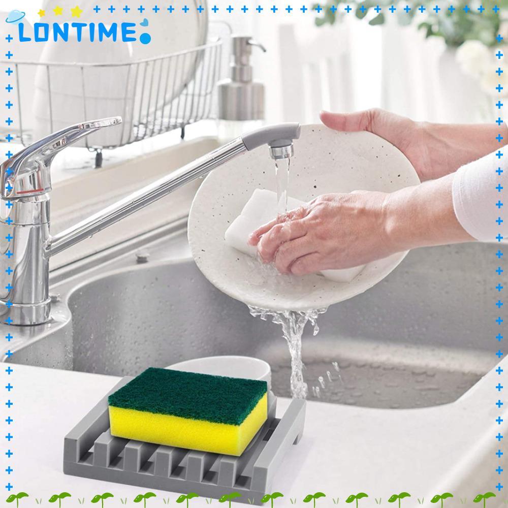 LONTIME จานสบู่ Easy Silicone Clean Soap Box
