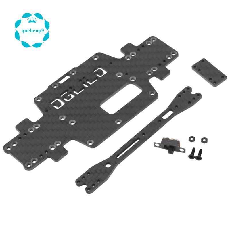 [Fast Q9]สําหรับK969 K979 K989 K999 P929 P939 1:28 RCรถอะไหล่อัพเกรดคาร์บอนไฟเบอร์แชสซีรถด้านล่างเปล