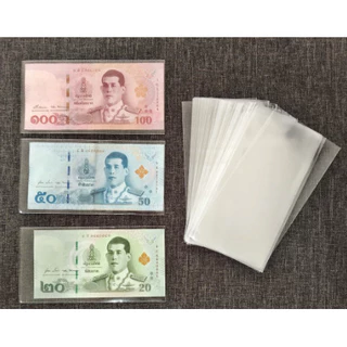 COZII ซองแก้วใส่ธนบัตรทุกขนาด ถุงแก้วใส่ธนบัตร ซองใส่แบงค์ ขนาด3x6” 3x7” นิ้ว ใส่แบงค์ ใส่ของชำร่วย งานฝีมือ