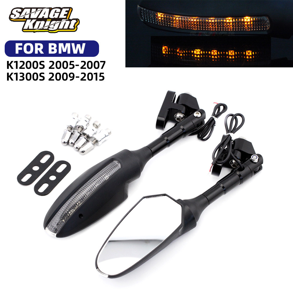 SA ใหม่สำหรับ BMW กระจกมองหลัง K1300S K1200S ไฟ LED สัญญาณไฟเลี้ยว K 1200S K1 300S อุปกรณ์เสริมรถจัก