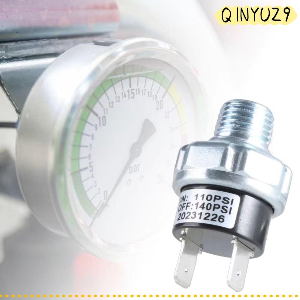 QINYUZ9QX Air Compressor Switch, 1/4 "NPT 12 V/24 V Air Pressure Switch, แบบพกพา 700/90-120/110-140P