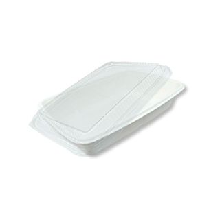 CHARME กล่องชานอ้อย ขนาด 9x6.5 นิ้ว พร้อมฝา (แพ็ค 25 ชุด)