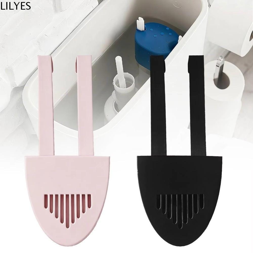 LILYES Toilets Bowl Cleaner Carrier, Anti-Slip Hanging Toilet Tank Cleaning Tablet Holder, สะดวก Stable Plastic Bleach Tablet Bracket Hotel