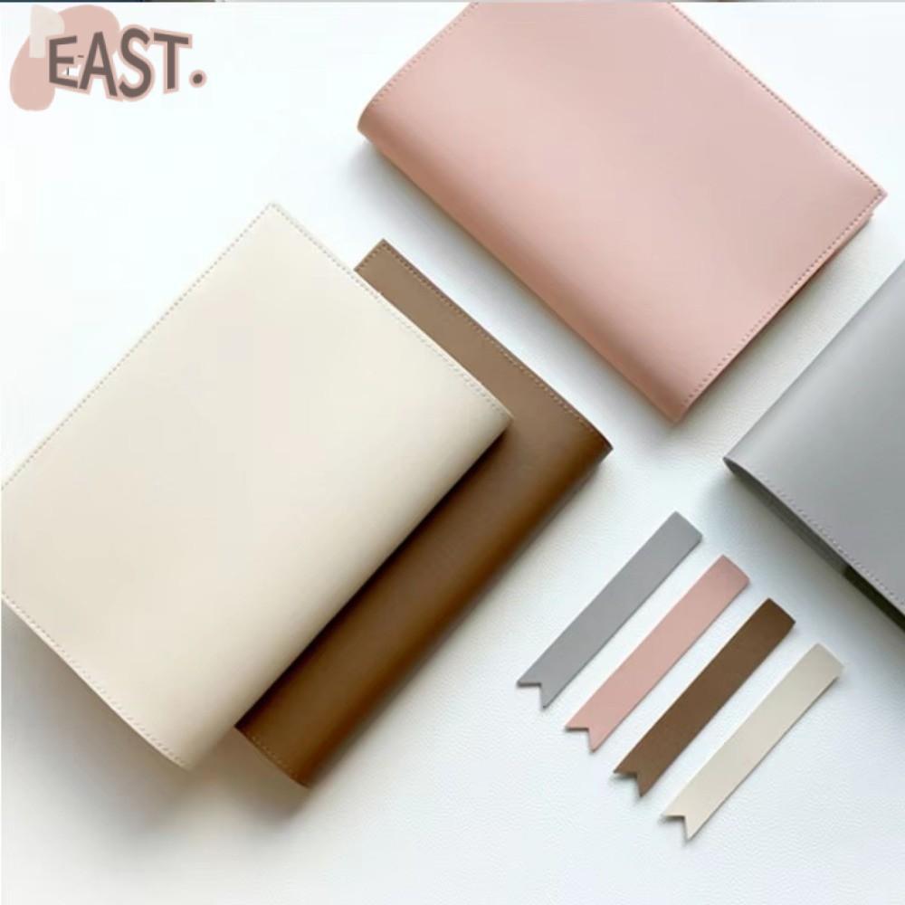 EASTS ปกหนังสือ, หนัง Pu สีทึบโน๊ตบุ๊คปกหนัง, เรียบง่ายไม่มีที่คั่นเปลี่ยนปกโฮมออฟฟิศใช้