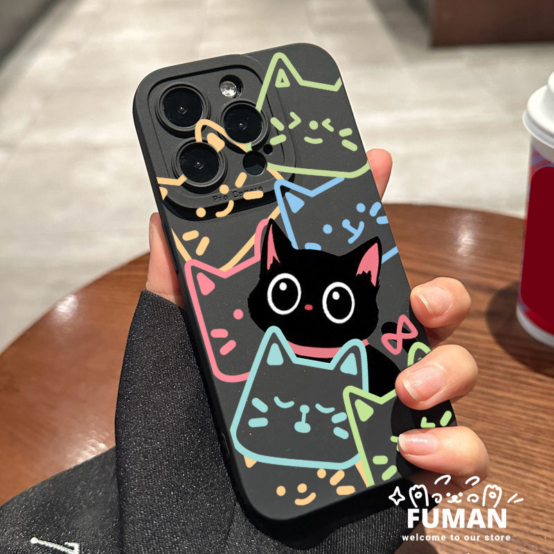 หรูหราแมวดําเคสโทรศัพท์สําหรับRealme GT7 GT6 GT Neo 7 6 SE GT5 GT2 GT Explorer Master Q5i Q5X Q2i C1