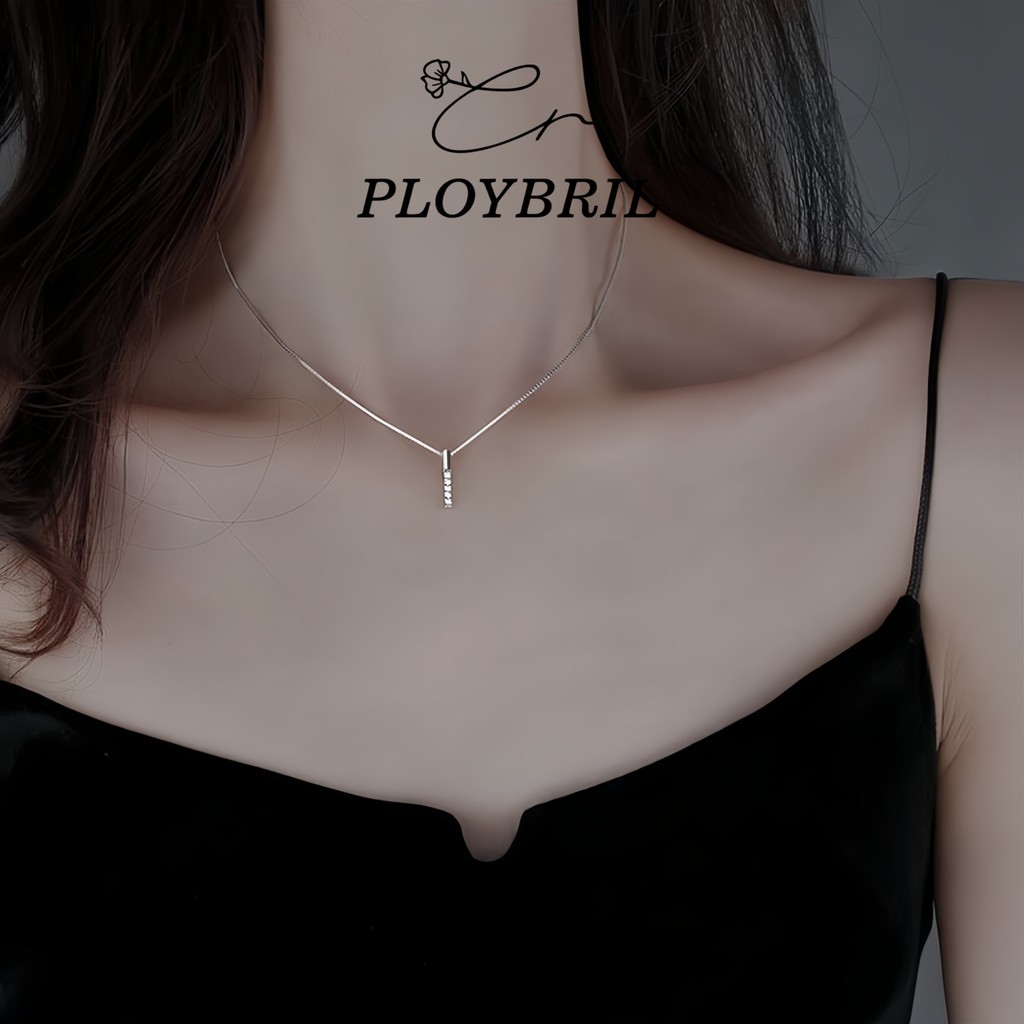 PLOYBRIL✨แทนคำมั่น ONE WORD สร้อยคอตัวอักษร สร้อยคอเงินแท้ สร้อยคอผู้หญิง สไตล์ใหม่ ขายดี X034
