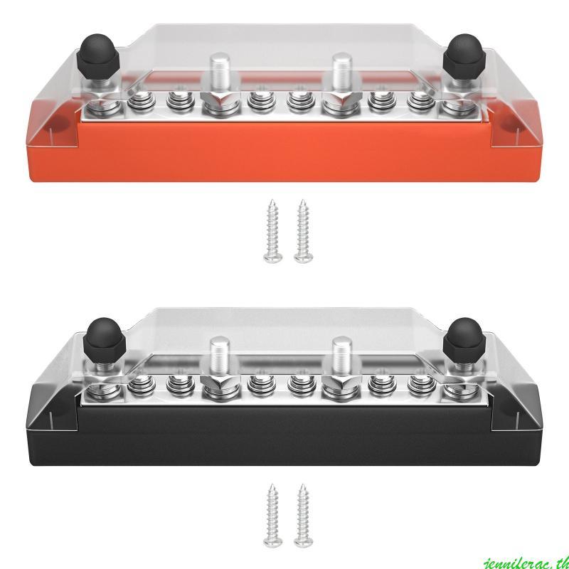 Jenniferac Bus Bar Heavy Duty โมดูลออกแบบ Power Distribution Block 48V สําหรับ DC Busbar กล่อง 4x M6