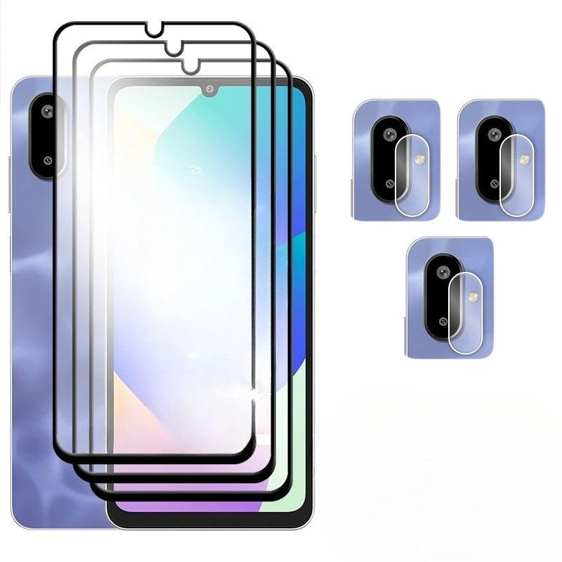 สําหรับ Samsung Galaxy S23 S22 S21 S20 Ultra FE 4G 5G กระจกนิรภัย 2.5D คลุมทั้งหมดป้องกันหน้าจอเลนส์ฟิล์ม