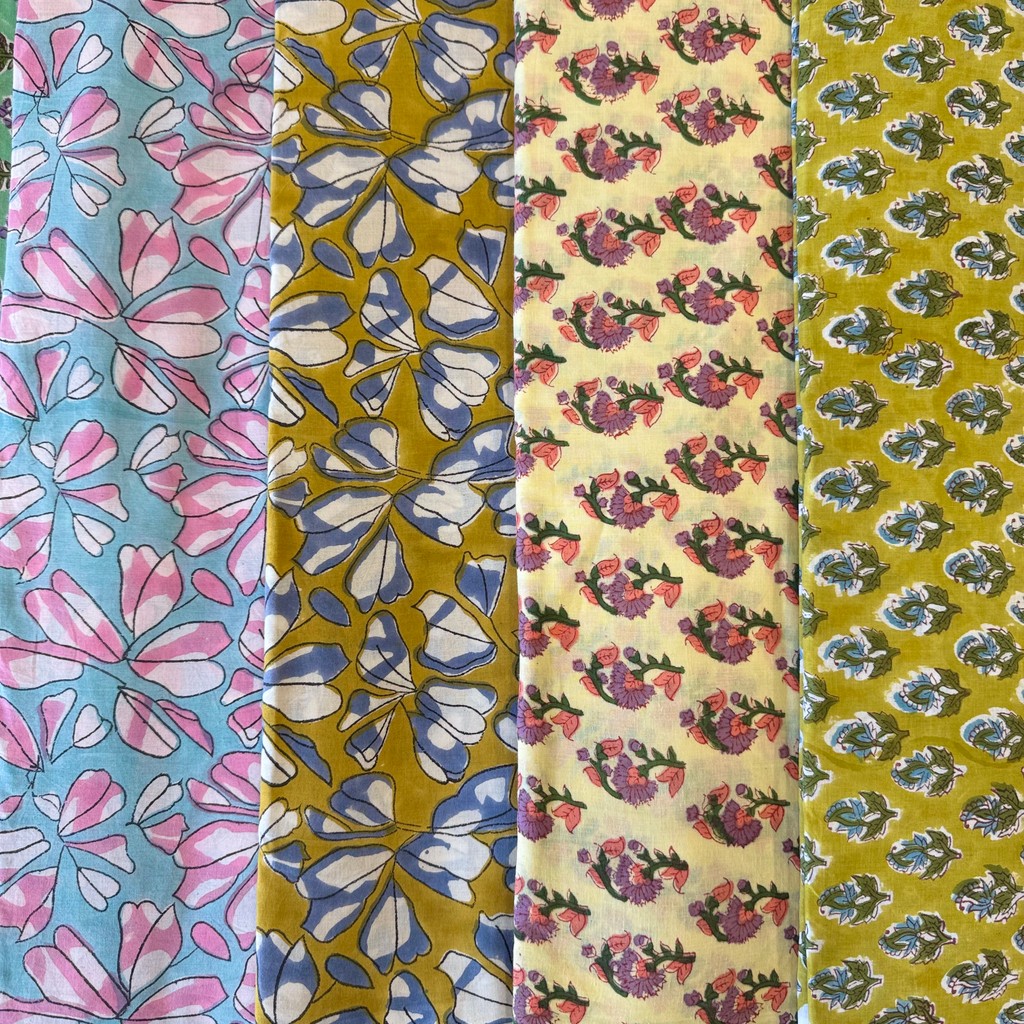 Indian Hand-Engraved Rubbing Plant Dyed Long-staple Cotton Fabric Home Fabric Clothing Bag [14]