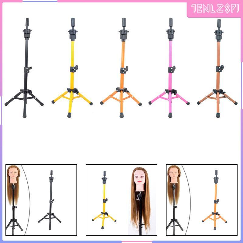 [Acituna] วิกผม Mannequin Head Stand ขาตั้งกล้องปรับทนทานแบบพกพาก่อสร้าง Telescopic Design เหมาะสําหรับช่างทําผมฝึก Salon Training Home