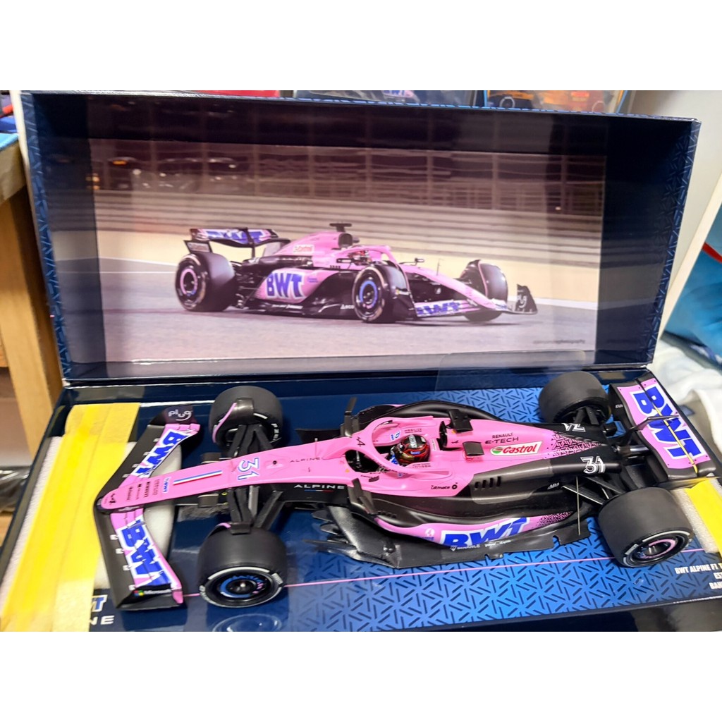 Mini Cut 18 Scale Okko Alpine Fleet 2023 A523 Bahlin Racing Model.เฉพาะแกะกล่อง