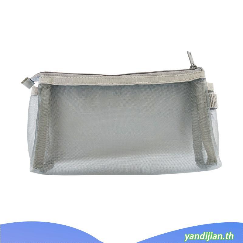 กระเป๋าดินสอ ญี่ปุ่น MUJI เครื่องเขียนโปร่งใสตาข่ายดินสอสอบนักเรียนสําหรับผู้ชายและผู้หญิงเรียบง่ายก