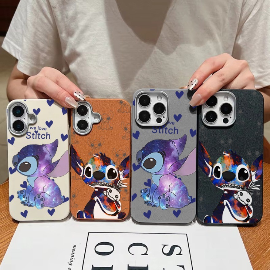 การ์ตูนปีศาจ Stitch PU หนังสําหรับ Tecno Spark GO3 GO2 GO2S GO1 GO1S บาง Retro ง่ายกันกระแทก