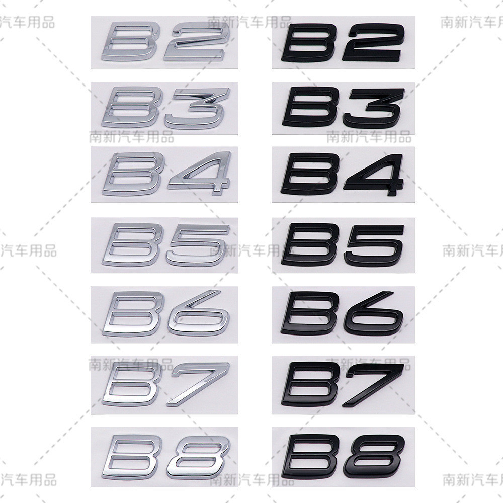 B2 B3 B4 B5 B6 B7 B8 สติกเกอร์รถเหมาะสําหรับ Volvo ดัดแปลง Displacement Label Body สติกเกอร์