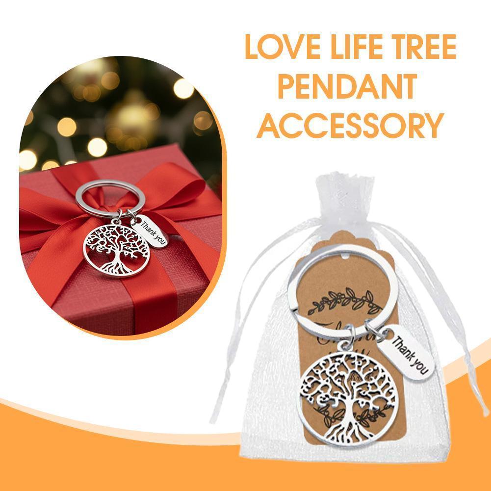 Tree Of Life พวงกุญแจพวงกุญแจจี้สําหรับแม่s วันวันขอบคุณพระเจ้าครูs วันกระเป๋า Charm I8m9