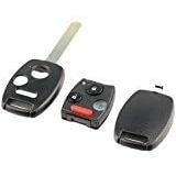 Key Fob Keyless Entry Remote Shell Case & Pad เหมาะกับ Honda Accord Civic CR-V CR-Z Fit Insight Odys
