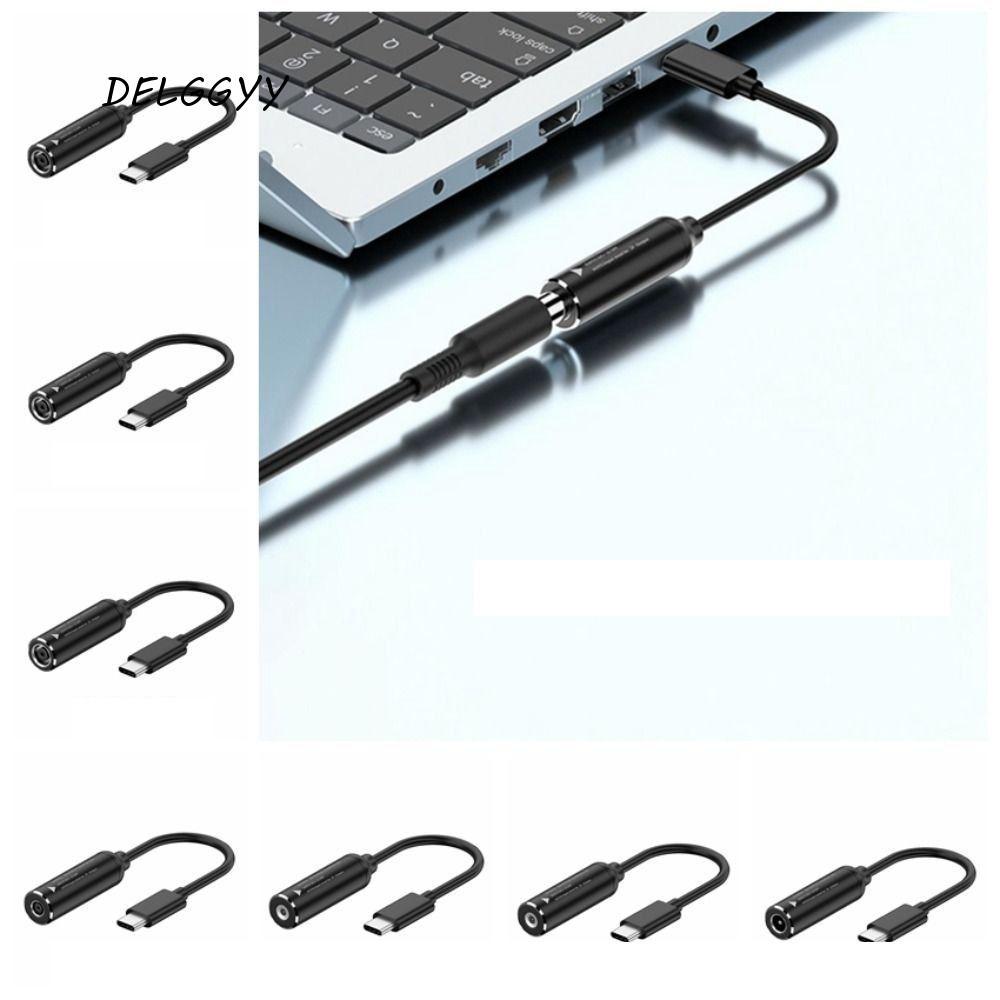 DELGGYY Type-C To DC Jack สายชาร์จ, PD 65W PD Output DC To Type-C สายชาร์จ, Plug and Play Transfer F