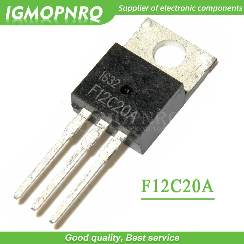 10 ชิ้น/ล็อต Fast recovery ไดโอด MOSPEC F12C20A พร้อม F12C20C ใหม่เดิม