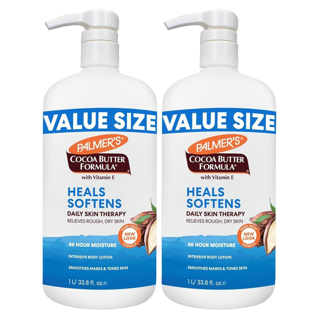 PalmersCocoaButterFormulaDailyBodyLotion,PumpBottle,33.8Ounces(Packof2)