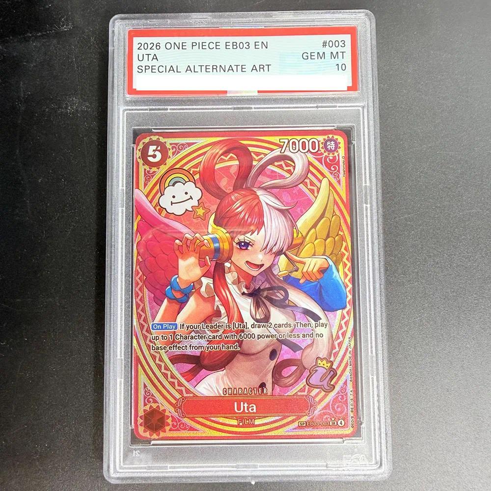 PSA 10 DIY ONE PIECE Rating Card 2026 ONE PIECE EB03 EN UTA EB03-003 คอลเลกชันการ์ดสําเนา 10 จุด Rating การ์ดอะนิเมะเกมของเล่น