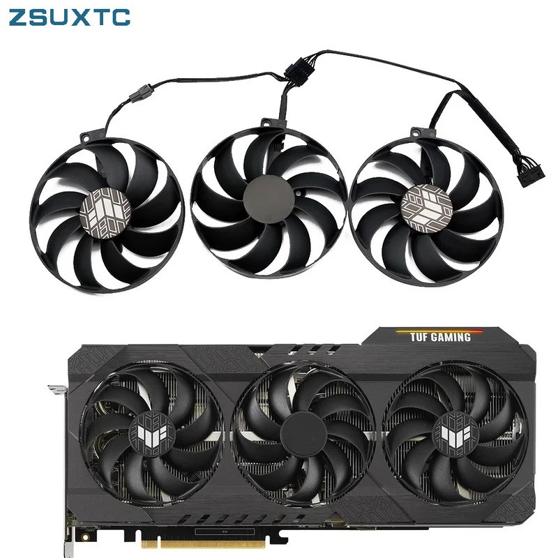 HL พัดลมการ์ดกราฟิก CF9010U12D PLD09210S12H DC12V สําหรับ ASUS TUF RTX 3060 TI 3070 3080Ti RTX3080 R