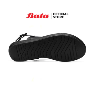 Bata บาจา รองเท้ารัดส้นแฟชั่น ส้นแบน สำหรับผู้หญิง รุ่น LEO สีดำ 5316382 สีเบจ 5318382