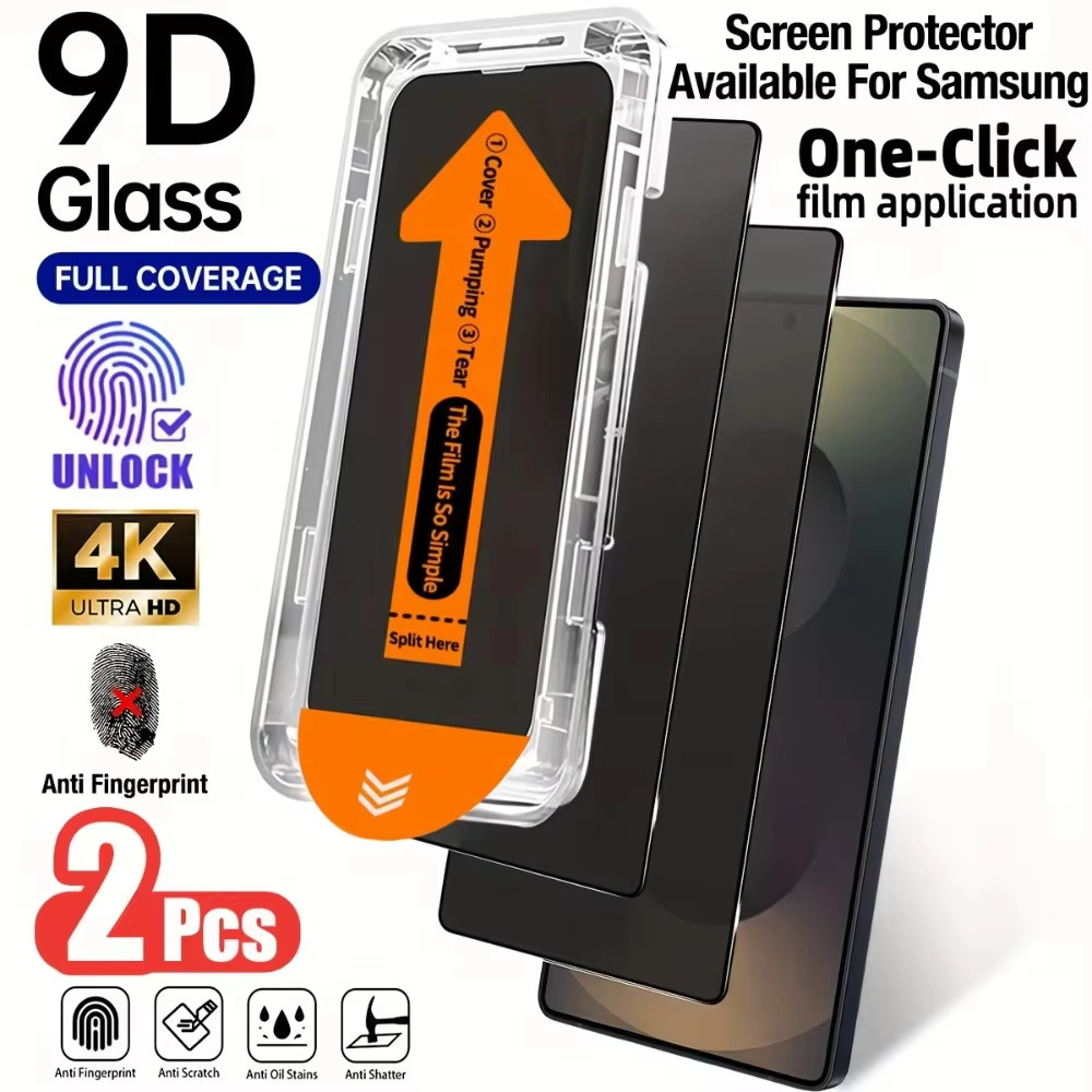 ฟิล์มกระจก เต็มจอ For Samsung กันมองกันเสือก PVT รุ่น Samsung A57 A37 5G A05 A06 A07 A17 A13 A15 A16 A32 A52 A55 A56 A36