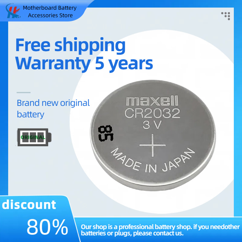 Maxell/Maxell/Wansheng CR2032 แบตเตอรี่ปุ่ม 3V. แบตเตอรี่รีโมท. แบตเตอรี่ CR2032