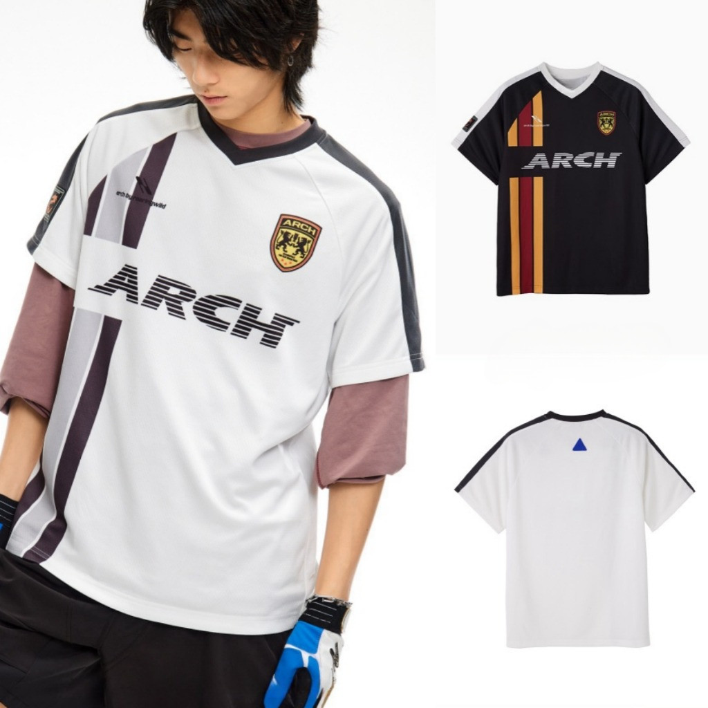 Chaistyle เสื้อยืดผู้ชาย ลำลอง สไตล์สปอร์ต คอวี ใส่สบายระบายอากาศได้ดี