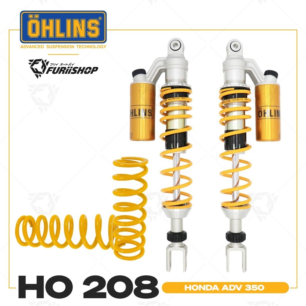 โช๊คหลัง Ohlins HO208 สำหรับ Honda ADV350 [ HO208 รับประกัน 2 ปี by Ohlins Thailand ]