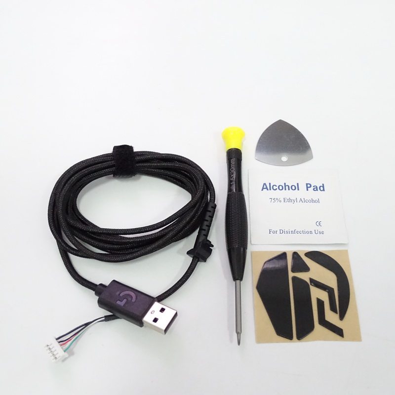 สายเมาส์ USB เหมาะสําหรับ Logitech Original G102G302G303G403G402G502G100G300 เชือกร่ม GPW