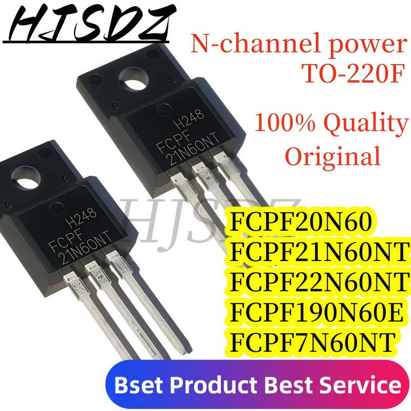 5PCS FCPF FCPF20N60 20N60 FCPF22N60NT FCPF22N60 FCPF190N60E FCPF190N60 FCPF21N60NT FCPF21N60 FCPF7N6