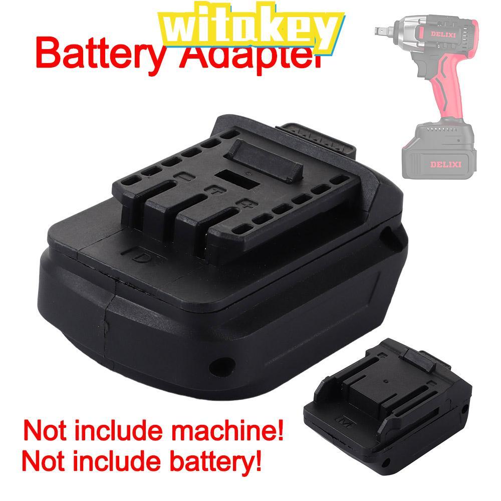 MAKITA ท็อปทูลซ ตัวแปลงแบตเตอรี่ลิเธียม, อะแดปเตอร์แปลงพลาสติก 2 ใน 1 อะแดปเตอร์แบตเตอรี่, อะแดปเตอร์เครื่องมือไฟฟ้า 18โวลต์ สําหรับ ดู