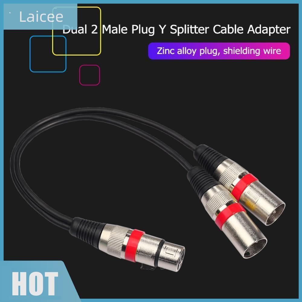 [Laicee.th] XLR Splitter Cable XLR Y Splitter Cable 3 Pin XLR Female To Dual XLR Male Patch Y Cable 