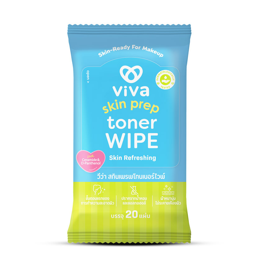 Viva Skin Prep Toner Wipe ซอง 20 แผ่น