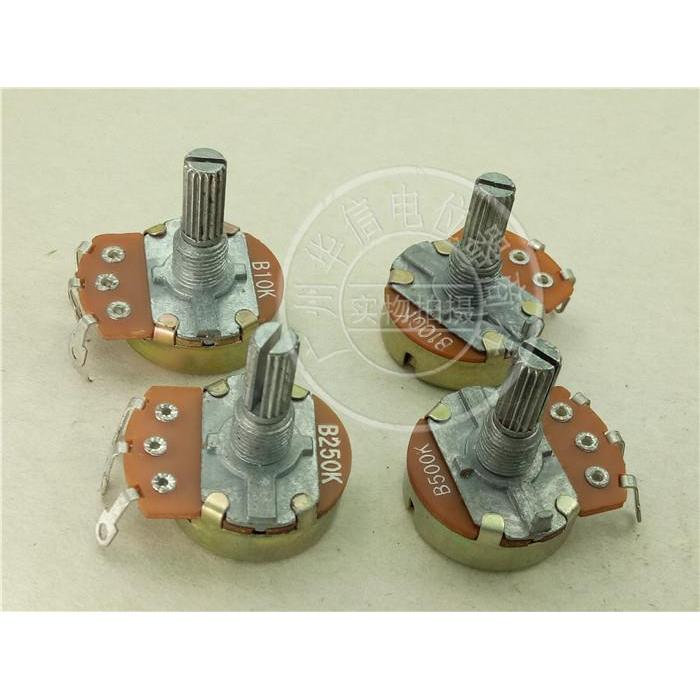 1PCS ในประเทศ 24 ประเภท B500 Euro B5KB10K B100K B250K B500K single potentiometer ความยาว 20 มม.