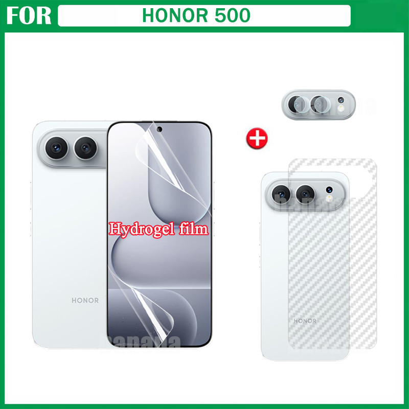Honor 500 Full Transparent Hydrogel Soft Film Screen Protector สําหรับ Honor 400 Lite Honor X7D X7C 
