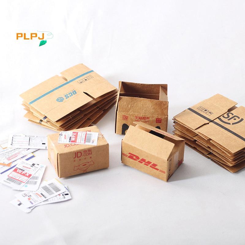 PLPJ 1Set Carton Express Carton 1:12 Dollhouse Miniature Express Box Decor ใหม่