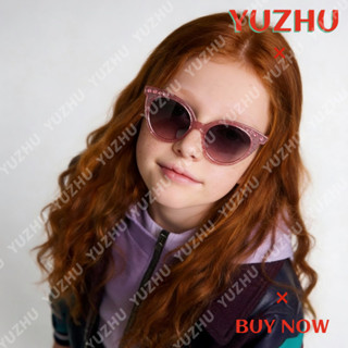 (YUZHU) แว่นกันแดดเด็กผู้หญิง Sparkly Cat Eye ป้องกัน UV400 …