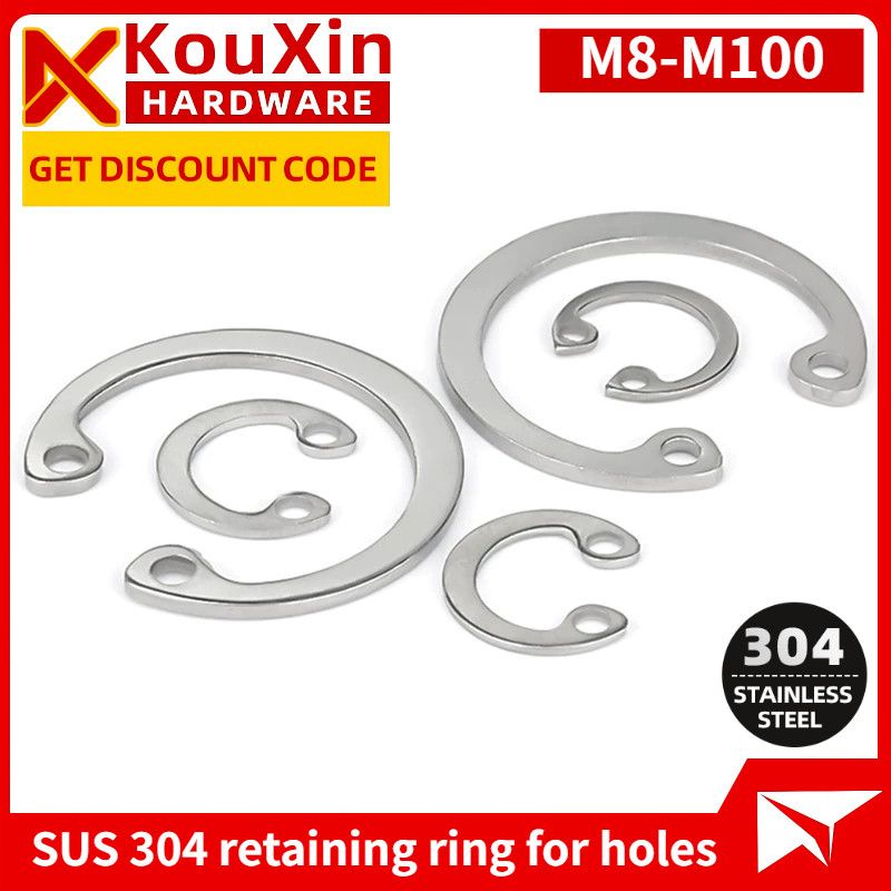 ใน ตัว c สแตนเลส 304 แหวนล็อก stainless 304 sus304 M8-M100 [ZTJ-FC-01]
