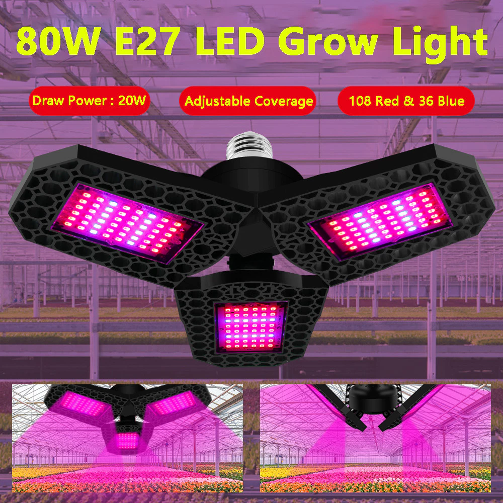 หลอดไฟปลูกต้นไม้ LED Full Spectrum E27 20W thumbnail 3