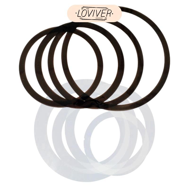 4 ชิ้นรอบรูปร่างหัวกลองอะไหล่,Drum Dampening สําหรับแอฟริกันกลอง,Bongo Drum,Konka Drum,Snare Drum Accessory