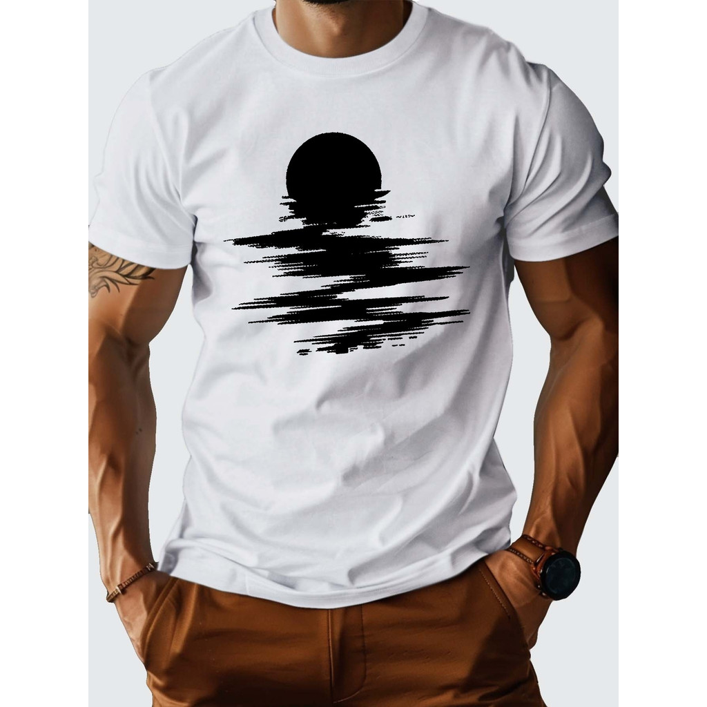 Sunrise In The East Pure Cotton Mens Tshirt Comfort Fit