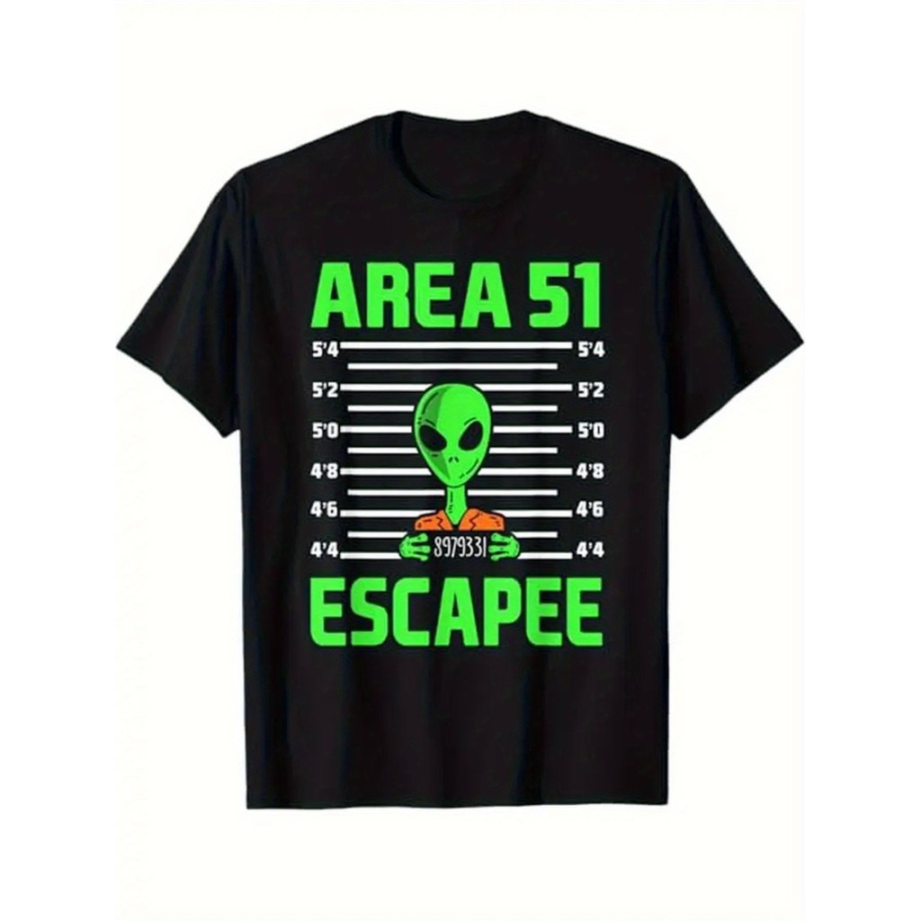 ขายดี เสื้อยืดผ้าฝ้ายบริสุทธิ์ สไตล์ปกติ แขนสั้น ทฤษฎีสมมุติเอเลี่ยน UFO Beli
