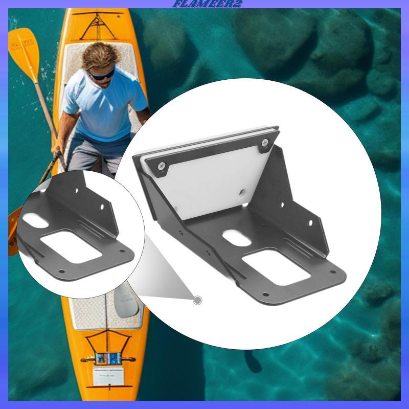 [Flameer2] น้ําจืดและน้ําเค็ม Kayak Motor Mount Bracket อลูมิเนียมทนทานสําหรับเหยียบไดรฟ์ Kayak Stab